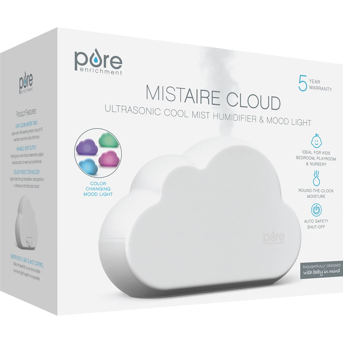 Wholesale π― Pure Enrichment MistAire Cloud Ultrasonic Cool Mist Humidifier And Mood Light π - Image 6