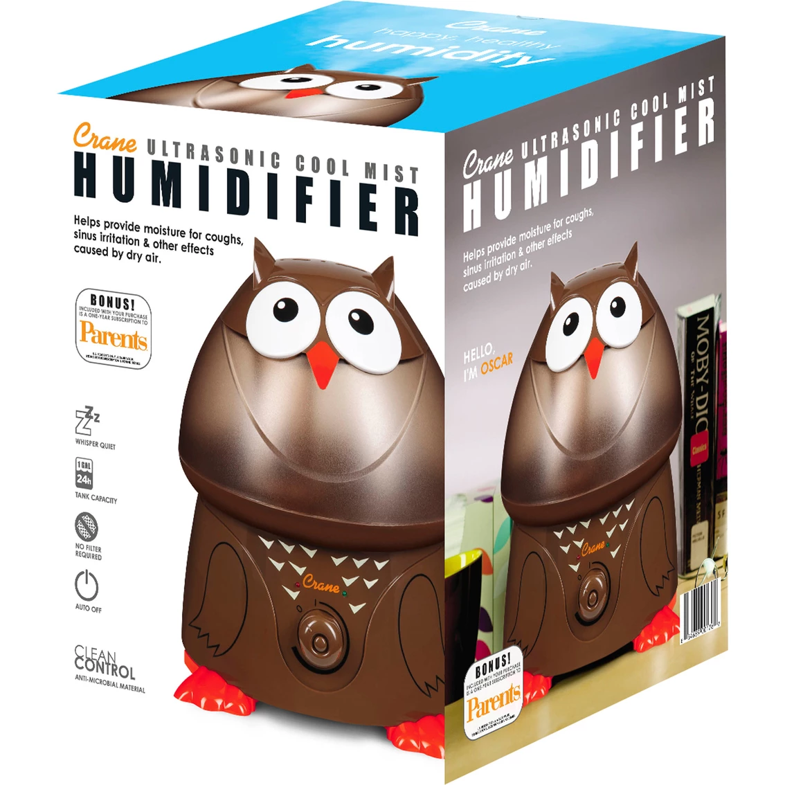 Best Sale ✨ Crane USA Adorable 1 Gal. Ultrasonic Cool Mist Humidifier 🔥 - Image 4