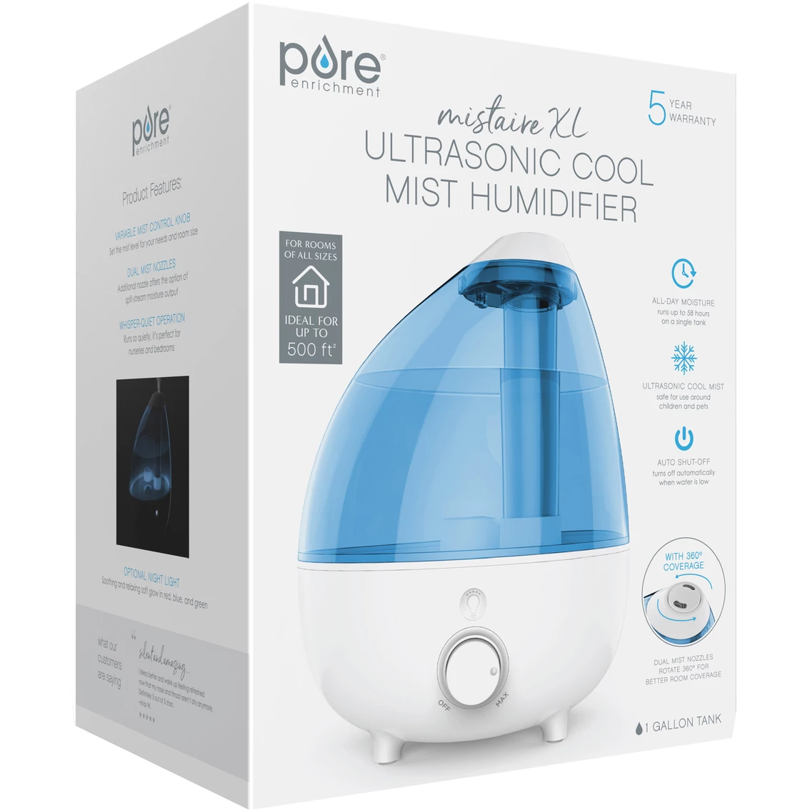 Best reviews of ๐งจ Pure Enrichment MistAire XL Ultrasonic Humidifier ๐ - Image 5