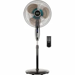 Hot Sale 🧨 Black + Decker 16 In. Dual Blade Stand Fan With Remote And Round Base 🔔