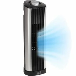 New ❤️ Black + Decker 14 In. Mini Oscillating Tower Fan ✔️