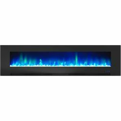 Top 10 🤩 Cambridge 78 In. Wall Mount Electric Fireplace With Crystal Rock Display 🎉