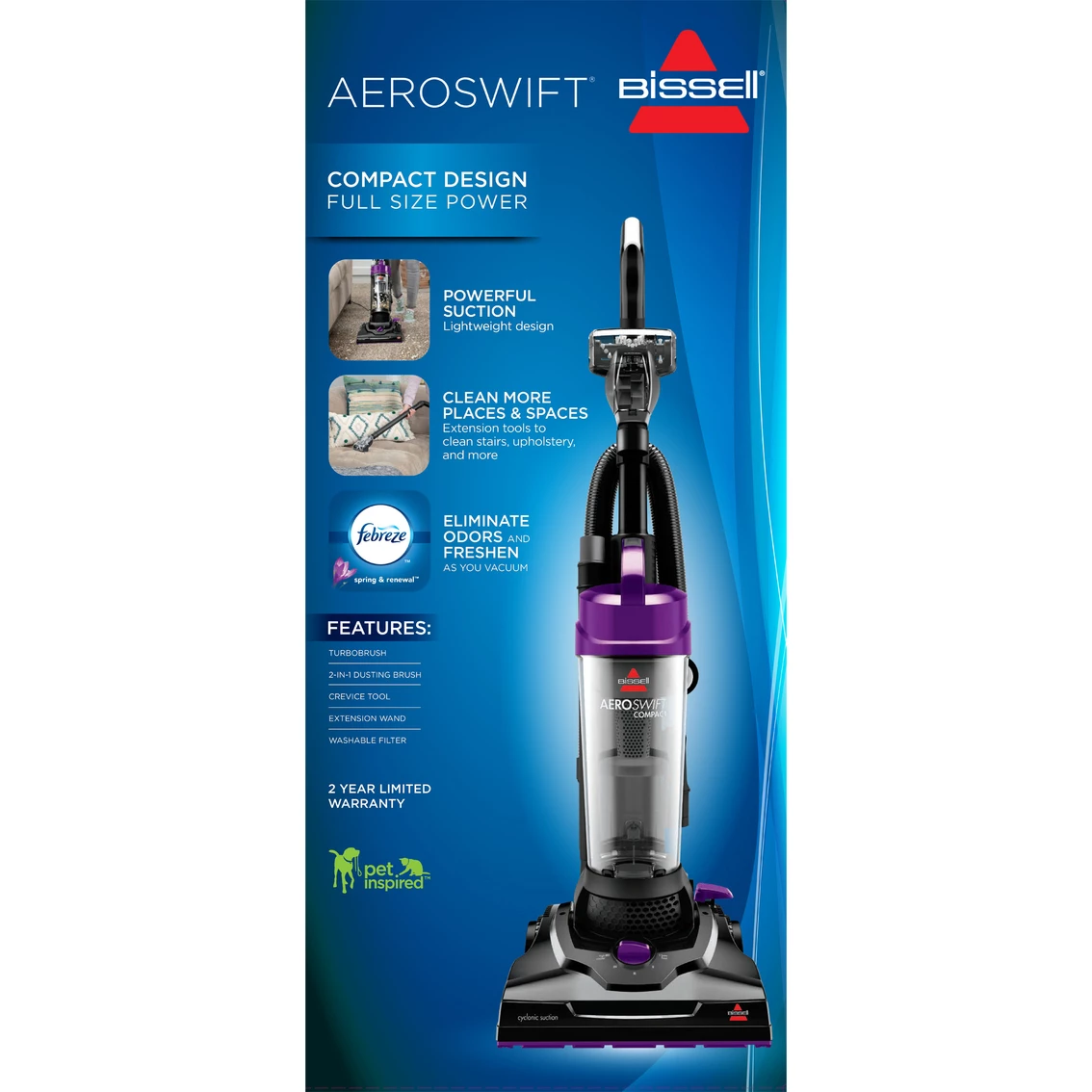 Budget 😍 Bissell AeroSwift Compact Bagless Vacuum 🥰 - Image 3