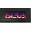 Top 10 🌟 Cambridge 42 In. Wall Mount Electric Fireplace In Black With Multi Color Flames 🧨