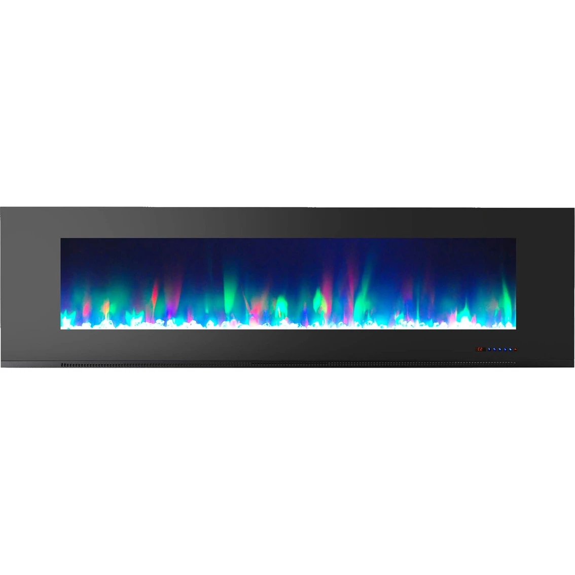 Cheapest 🔔 Cambridge 72 In. Wall Mount Electric Fireplace In Black With Multi Color Flames ❤️ - Image 7